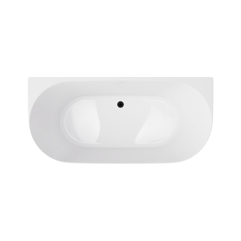 MONO V029 SLIM Back‑to‑Wall Bathtub with Slot Overflow