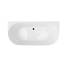 MONO V029 SLIM Back‑to‑Wall Bathtub with Slot Overflow