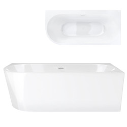 INTERO E240 Right Corner Bathtub with Wide Rim