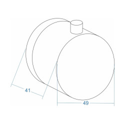 Corsan P004 Thermostat Flow Control Knob