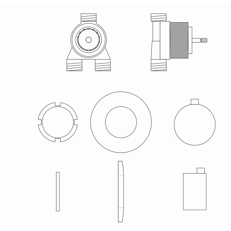 P073CH Universal Water Mixer with Knob