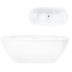 OLVENA V041 Slim Freestanding Bathtub