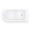 INVELIA V220 Right Corner Bathtub for Installation with Shower Screen