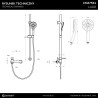 LUGO CMZ7551 Shower Set with Mixer