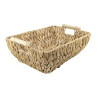 RUKO 412A Water Hyacinth Basket with Wooden Handle 44×34×15 – Koszoplotka