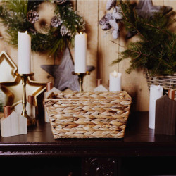 Water Hyacinth Basket 715S 30×20×15 cm – Koszoplotka