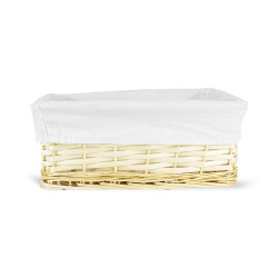 Wicker Basket with Lining 715S 30×20×15 cm – Koszoplotka