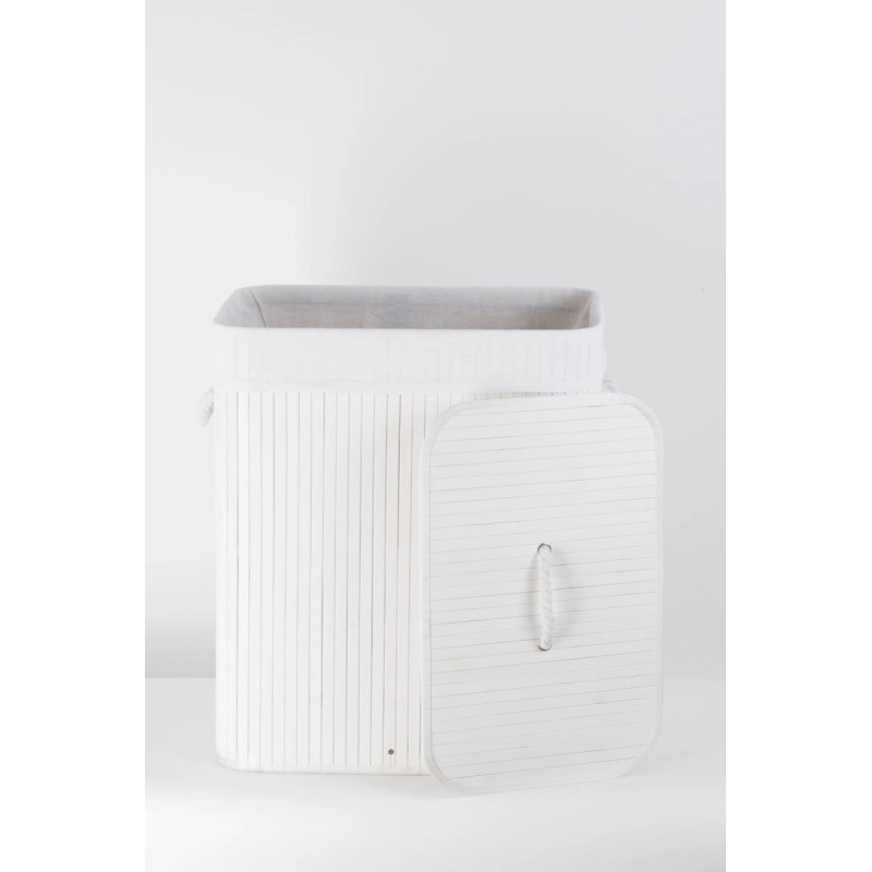 Bamboo Laundry Basket 532 52×32×63 cm, Foldable – Koszoplotka