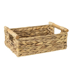 Water Hyacinth Basket 501 with Wooden Handle – Koszoplotka