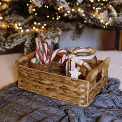 Water Hyacinth Basket 501 with Wooden Handle – Koszoplotka