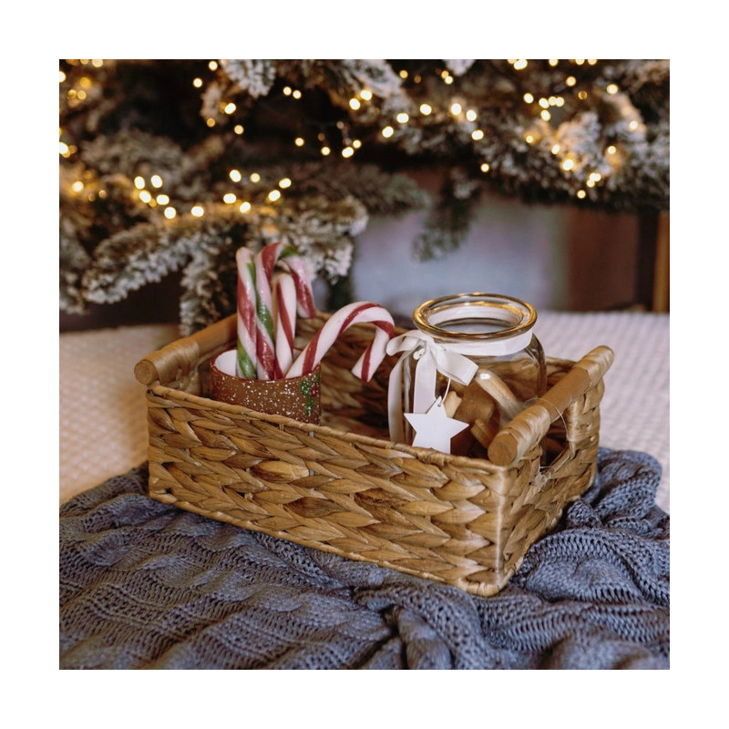 Water Hyacinth Basket 501 with Wooden Handle – Koszoplotka