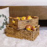Water Hyacinth Basket 501 with Wooden Handle – Koszoplotka