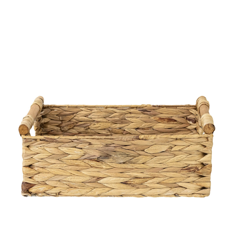 Water Hyacinth Basket 501 with Wooden Handle – Koszoplotka