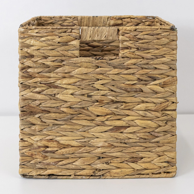Foldable Water Hyacinth Basket 513 33×33×33 cm – Koszoplotka