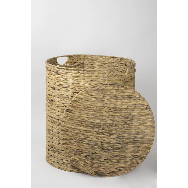 Water Hyacinth Laundry Basket 363, Round – Koszoplotka