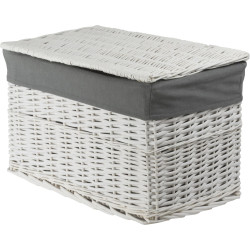 Wicker Chest with Lining 113L 66×40×40 cm – Koszoplotka