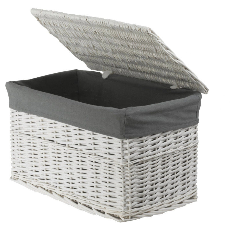 Wicker Chest with Lining 113L 66×40×40 cm – Koszoplotka