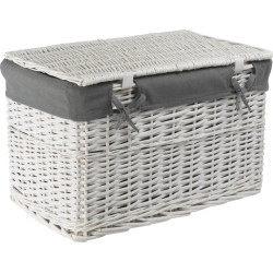 Wicker Chest with Lining 113L 66×40×40 cm – Koszoplotka