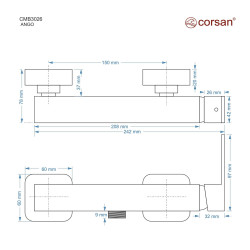 ANGO CMB3026 Shower Mixer Tap