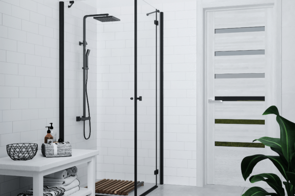 ANGO - najmodniejsze, czarne kolumny prysznicowe