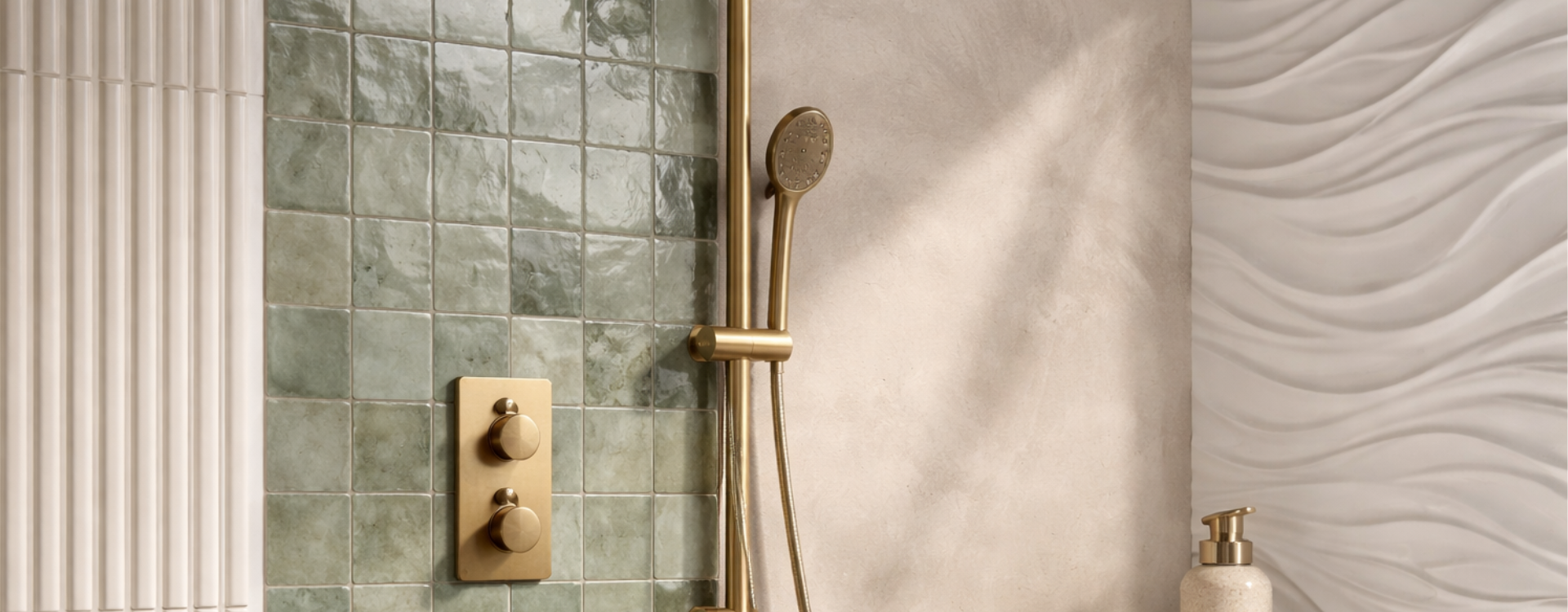Zellige, kit-kat, 3D i tadelakt w łazience – gdzie mają sens?