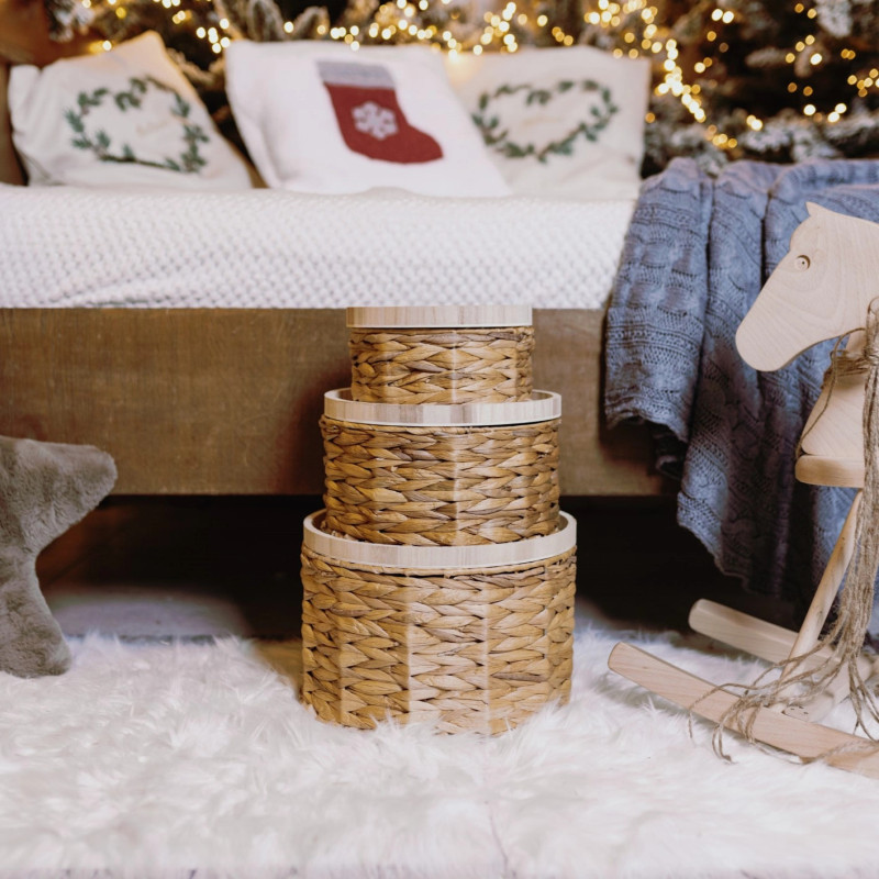 Košík s podnosom z vodného hyacintu 516 – Koszoplotka